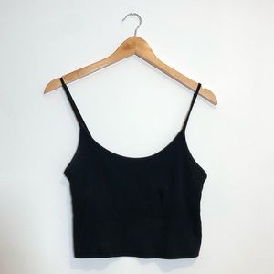 Topshop black crop top